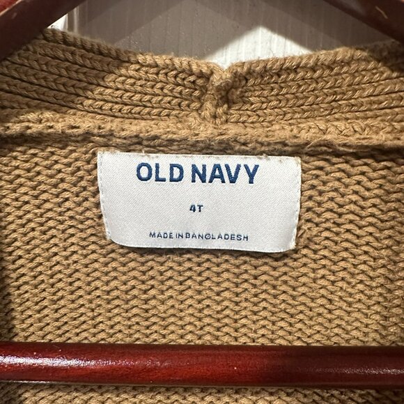 Old Navy Open-Front Cardigan Sweater Toddler Girls Tan Size 4T 266 - Picture 3 of 3